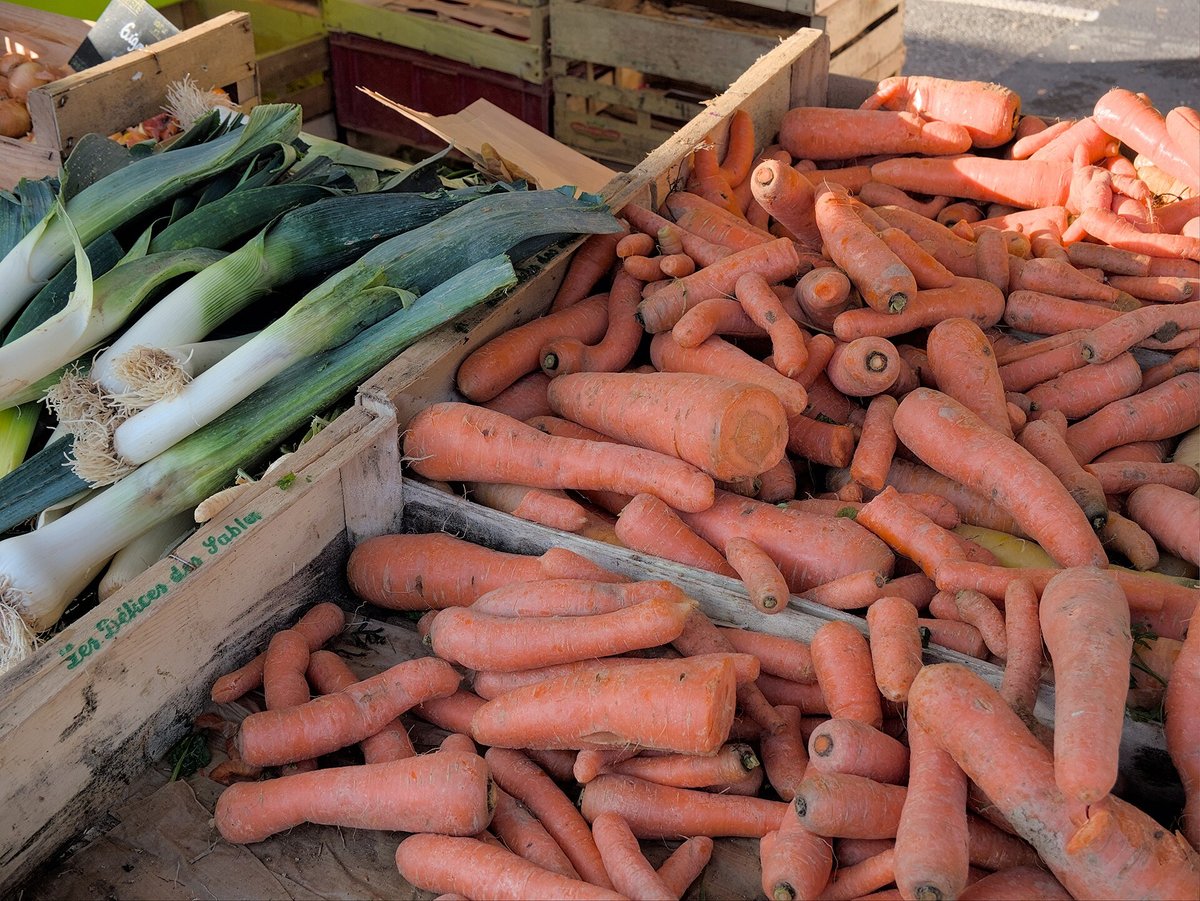 Vegetable stall at a French market